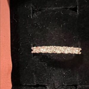 Infinity band silver ring